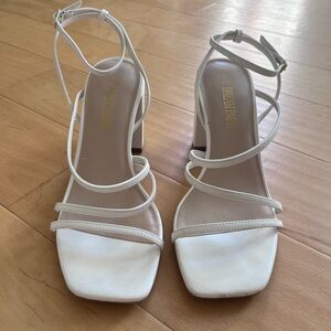 White Strappy Sandals